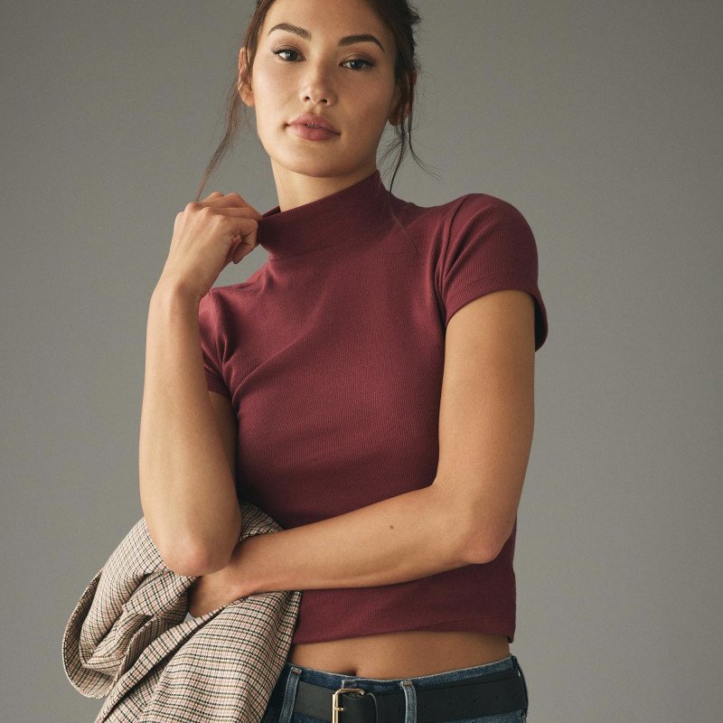 Basic Half Sleeves(Mockneck)